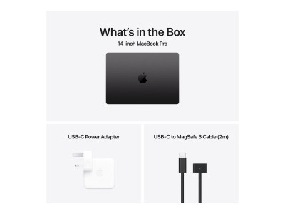 Apple : 14-INCH MCBOOK PRO M4 10CORE CP 10CORE GPU 1TB SSD 24GB sp BLAC (m4)