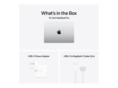 Apple : 14-INCH MCBOOK PRO M4 10CORECPU 10CORE GPU 1TB SSD 16GB SILVER (m4)