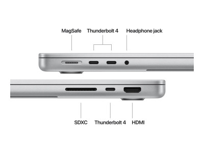 Apple : 14-INCH MCBOOK PRO M4 10CORECPU 10CORE GPU 1TB SSD 16GB SILVER (m4)