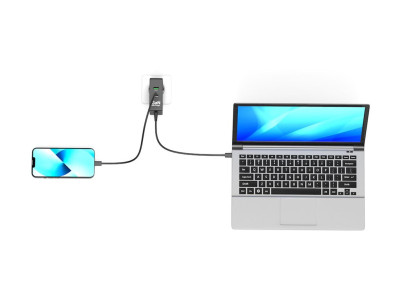 Port Design : WALL CHARGER TYPE C PD 100W GAN - UNIVERSAL TRAVEL PLUG