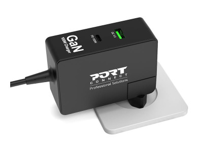 Port Design : WALL CHARGER TYPE C PD 100W GAN - UNIVERSAL TRAVEL PLUG