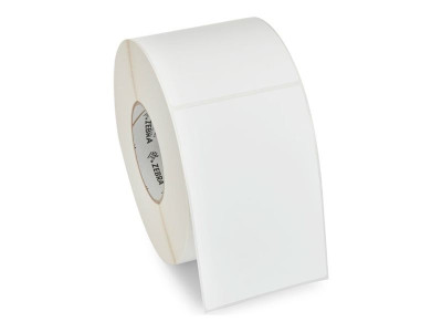 Zebra : 102X152MM Z-ESSEN.500D UNCOATED PERM.ADH.25MM CORE 12/BOX MOQ 40
