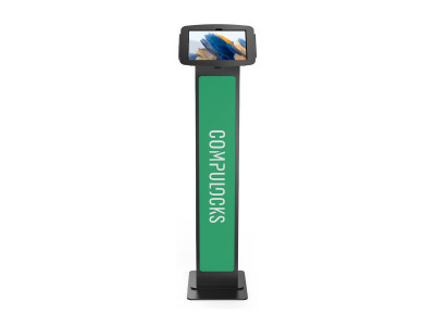 compulocks : GALAXY TAB A8 FLOOR STAND SPACE ENCLOSURE BRANDME BLACK