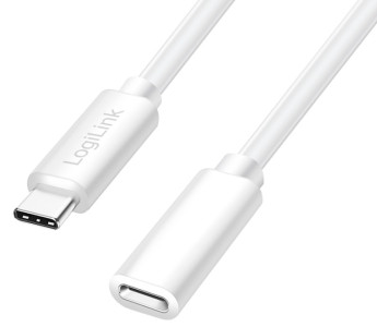LogiLink USB 2.0 Verlängerungskabel, weiß, 2,0 m