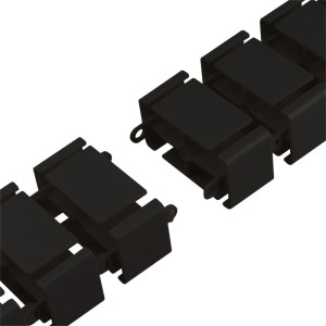 LogiLink Kabelkanal mit Tischklemme & Standfuß, schwarz