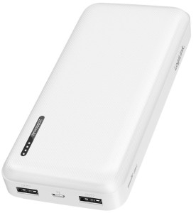 Batterie externe LogiLink 20 000 mAh, 2 ports USB-A, 1 port USB-C, blanc