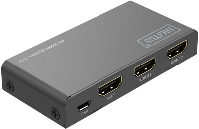 DIGITUS Répartiteur HDMI 4K, 1x2, 4K/60Hz, noir
