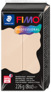 FIMO PROFESSIONAL Pâte à modeler, 226 g, noir