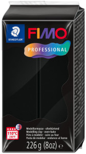 FIMO PROFESSIONAL Pâte à modeler, 226 g, noir