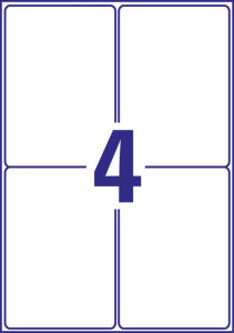 AVERY Zweckform Étiquette d'expédition, 105 x 148 mm, blanc