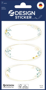 ZDesign HOME Étiquette, cadre ornementé, rond