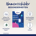 AVERY Pochette badge avec lacet textile, 105 x 148 mm AVERY Pochette badge avec lacet textile, 105 x 148 mm