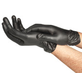 Spontex Gants en vinyle Extra Black, taille: M, noir