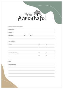 RNK Verlag Ahnentafel 