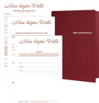 Dossier « Mes dernières volontés » RNK Verlag pour 1 personne Dossier « Mes dernières volontés » RNK Verlag pour 1 personne