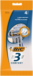 BIC Rasoir jetable 3 Flex, pour hommes, pack de 4