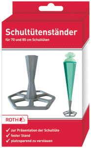 ROTH Schultütenständer, aus Kunststoff, grau