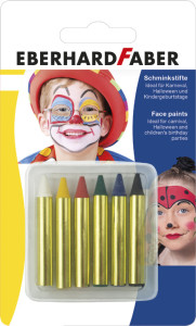 EBERHARD FABER Crayon de maquillage, court, 6 couleurs