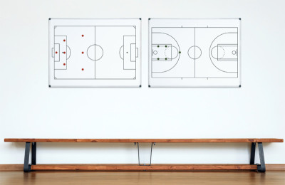 Bi-Office Tableau blanc mural terrain de football, A4