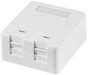 LogiLink Boîtier en saillie pour modules Keystone, 2 ports