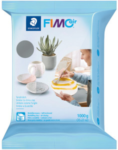 FIMO air Pâte à modeler, durcit à l'air, 2.000 g, blanc