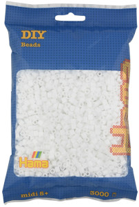 HAMA Perles à repasser midi, sachet de 3.000, marron