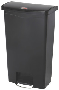 Rubbermaid Collecteur à pédale Slim Jim, 68 litres, gris