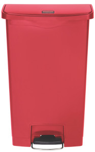 Rubbermaid Collecteur à pédale Slim Jim, 68 litres, gris