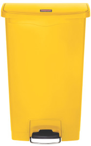 Rubbermaid Collecteur à pédale Slim Jim, 68 litres, gris