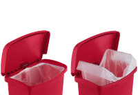 Rubbermaid Collecteur à pédale Slim Jim, 15 litres, blanc Rubbermaid Collecteur à pédale Slim Jim, 15 litres, blanc