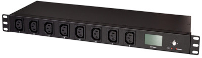 Multiprise IP LogiLink, 8 prises, 1 U, noir