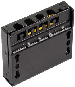 LogiLink Mini-répartiteur, cat. 6A, 4 ports, noir