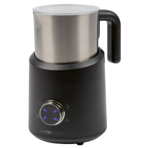 CLATRONIC Mousseur à lait MS 3812, inox/noir