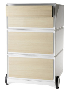 Fin de série : Classeur mobile PAPERFLOW easyBox, 4 tiroirs, blanc /