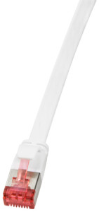 LogiLink U/FTP câble patch plat, cat. 6, 10,0 m, noir