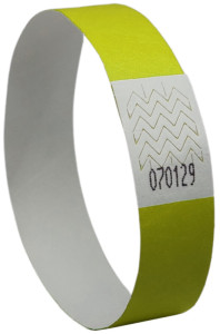 AVERY Bracelet imprimable, 256 x 19 mm, jaune fluo