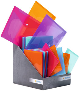 HERMA Dokumententasche, PP, farbig sortiert, Theken-Display