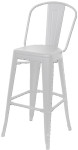 Tabourets de bar d'extérieur PAPERFLOW URBAN, lot de 2, blanc Tabourets de bar d'extérieur PAPERFLOW URBAN, lot de 2, blanc