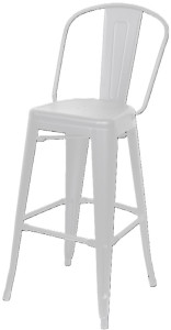 PAPERFLOW Outdoor-Barhocker URBAN, 2er Set, weiß