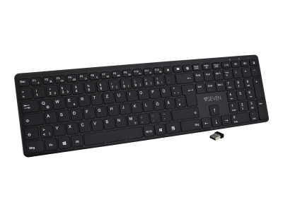 V7 : BLUETOOTH SILENT KEYBOARD de 2.4GHZ DUAL MODE GERMAN QWERTZ G
