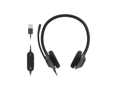 Cisco : HEADSET 322 WIRED DUAL ON-EAR CARBON BLACK USB-A