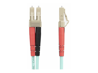 Startech : 25M OM4 FIBER OPTIC PATCH CORD AQUA - LC/LC - 50/125 - 40/100GB