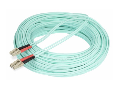 Startech : 25M OM4 FIBER OPTIC PATCH CORD AQUA - LC/LC - 50/125 - 40/100GB