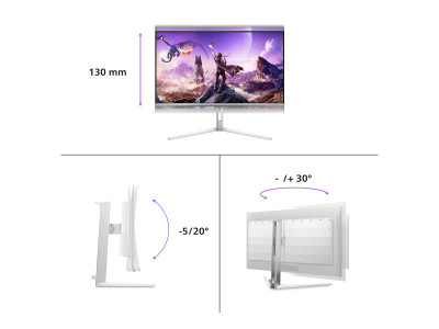 Philips : 32M2N8900 31.5IN QD-OLED 4K 240HZ/1000CD/2HDMI/USB/USB-C/HAS