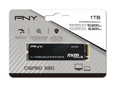 PNY : CS2150 M.2 NVME GEN5 X4 SSD 1TB