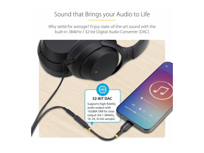 Startech : ADAPTATEUR AUDIO USB-C VERS PR ISE CASQUE/CASQUE 35 MM TRRS