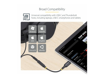 Startech : ADAPTATEUR AUDIO USB-C VERS PR ISE CASQUE/CASQUE 35 MM TRRS