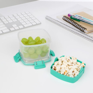 Sistema Boîte à snack SNACKS TO GO, 400 ml, vert menthe