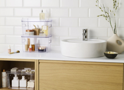 smartstore Boîte de rangement COMPACT SQUARE L, blanc