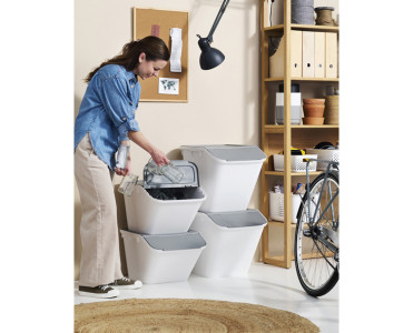 smartstore Bac de rangement/recyclage Stack-it L, 51 L